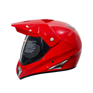adult red bike helmet Cycling with LED Light CE & CPSC Certified, Lightweight Helmet for Mountain Biking & Electric Scooters, Black Goggles Red K27 DOT compliant off road helmet Red goggles with clear impact resistant lens Red Raider RX1 Adult MX Off-Road