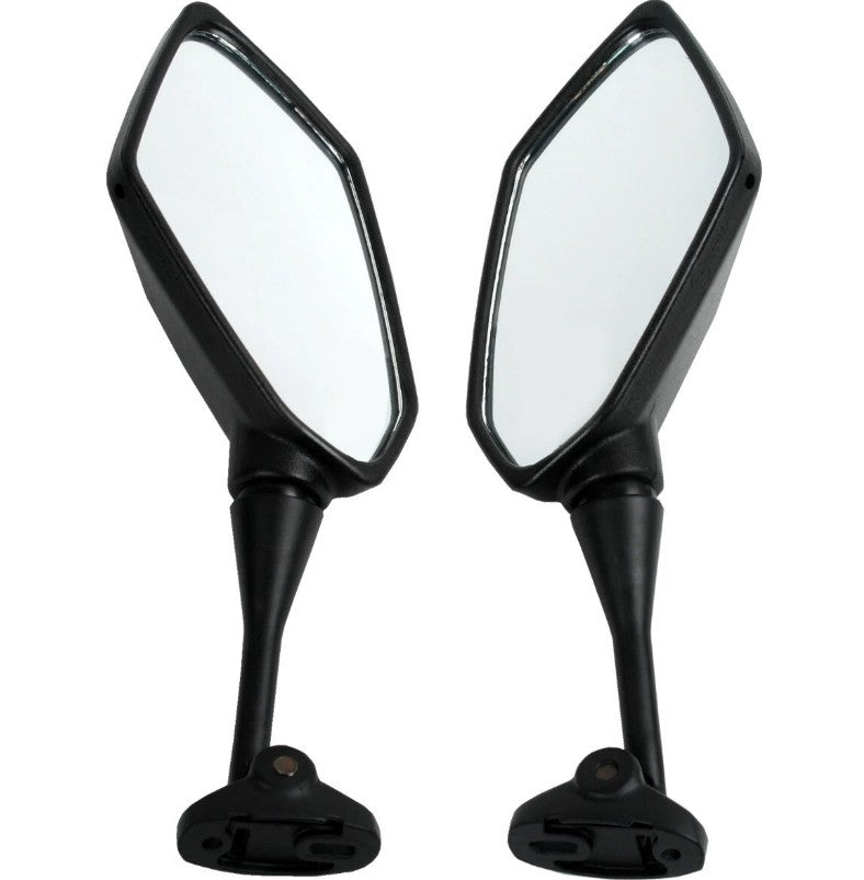 Rear View Mirrors for GTX 250 EFI Motorcycle - Black Mirrors with Clear Reflections for Enhanced Safety and Clarity