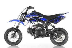 Apollo DB-21 70cc Semi-Automatic w/ Training wheels C.A.R.B approved Kids Dirt Bike