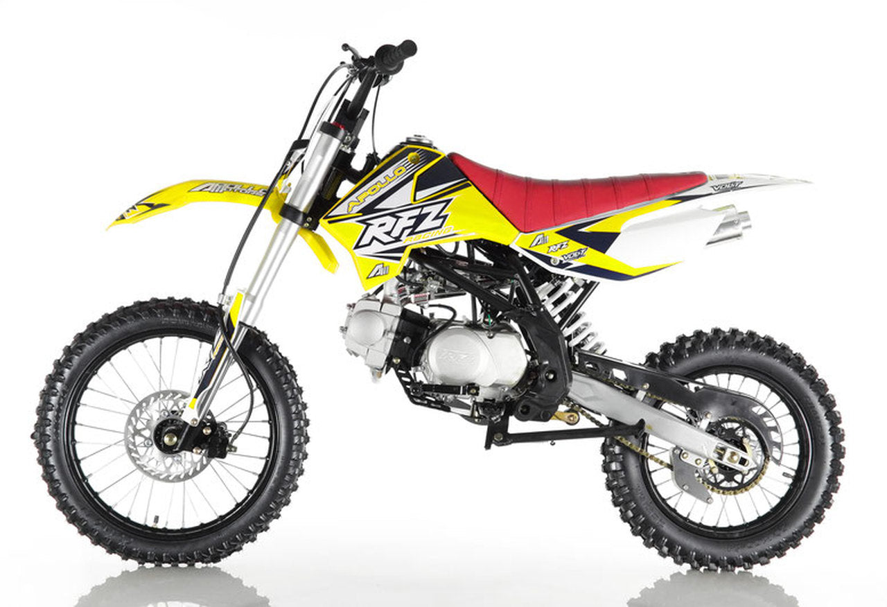 Apollo DB-X18 RFZ 125cc 4-Stroke Dirt Bike | Enjoy Free Shipping on Us!