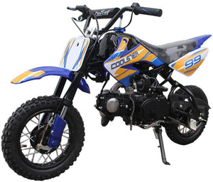 Coolster QG-210 70cc Dirt Bike Semi-Automatic 4 Stroke  Kick Start-Free Shipping
