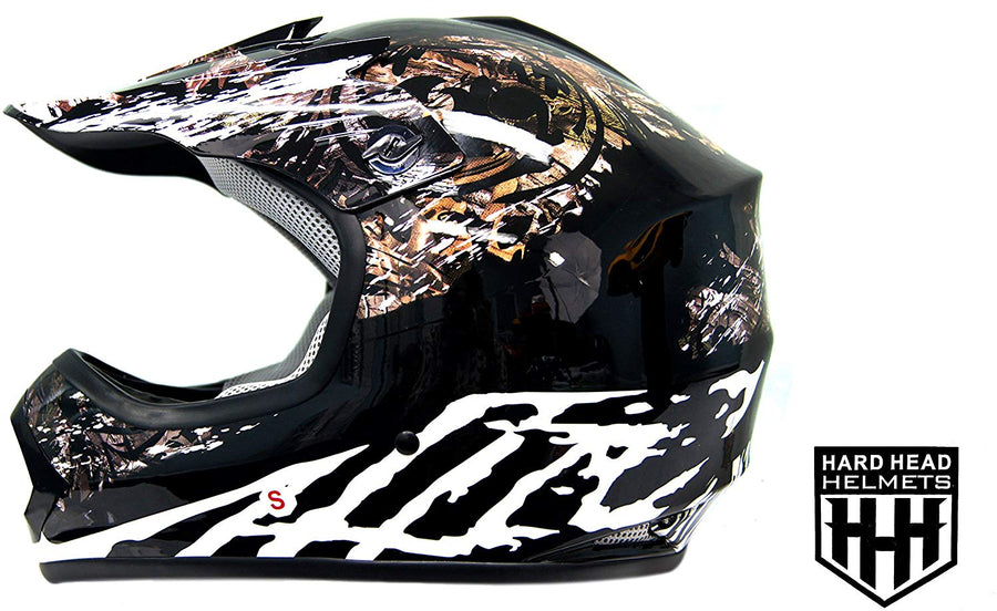 camo helmet for youth motorcycle HHH DOT Youth Helmet – Black Flame