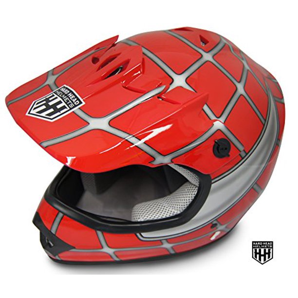 cool motorcycle helmets for kids HHH DOT Youth Helmet – Red Net