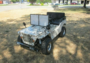 RPS Jeep Off-Road 125cc Mini Go-Kart With Chrome Rims