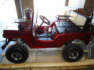 RPS Jeep Off-Road 125cc Mini Go-Kart With Chrome Rims