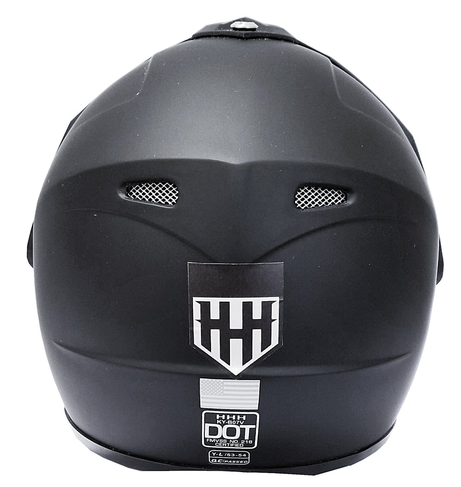 dot certified toddler motorcycle helmet HHH DOT Youth Kids Helmet – Black